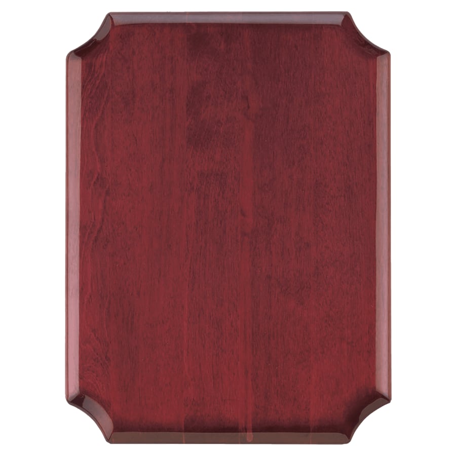 8" x 10 1/2" Airflyte High Gloss Rosewood Plaque with Notched Corners