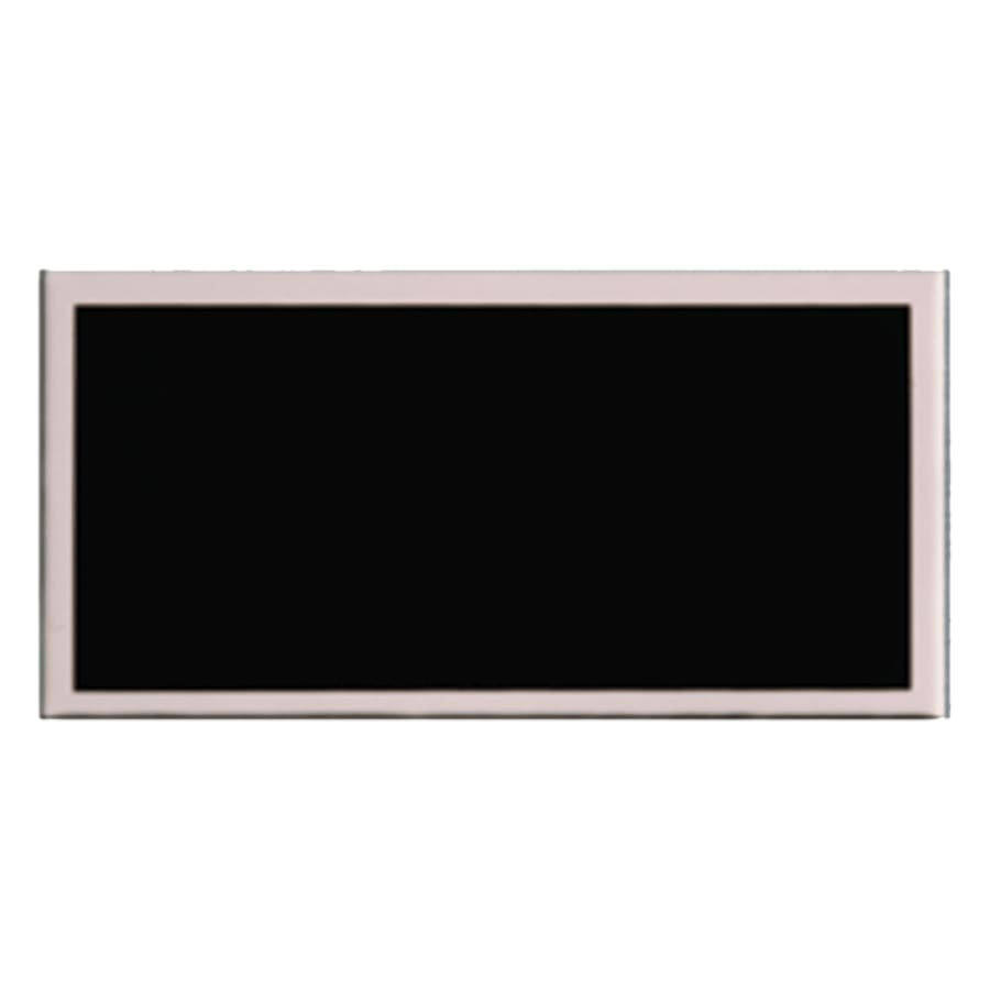 1 1/2" x 3" Laserable Aluminum Black Plate with Silver Border