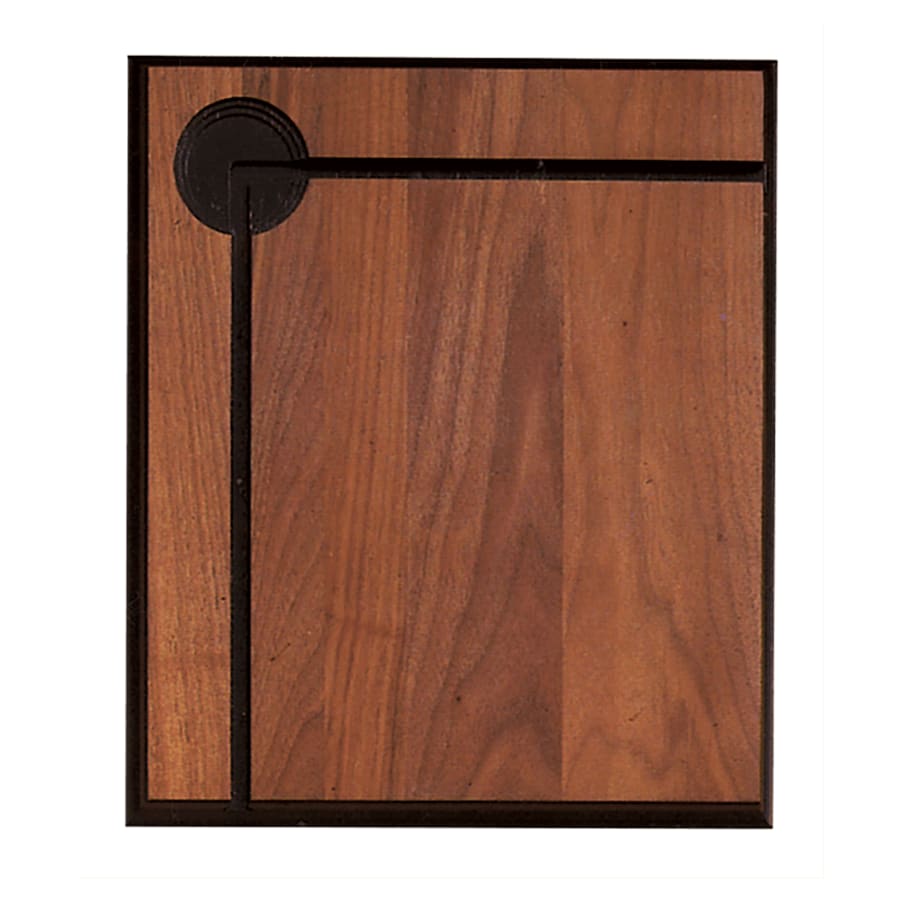 12"x14" American Walnut Routed Plaque with 2 1/2" Black Insert