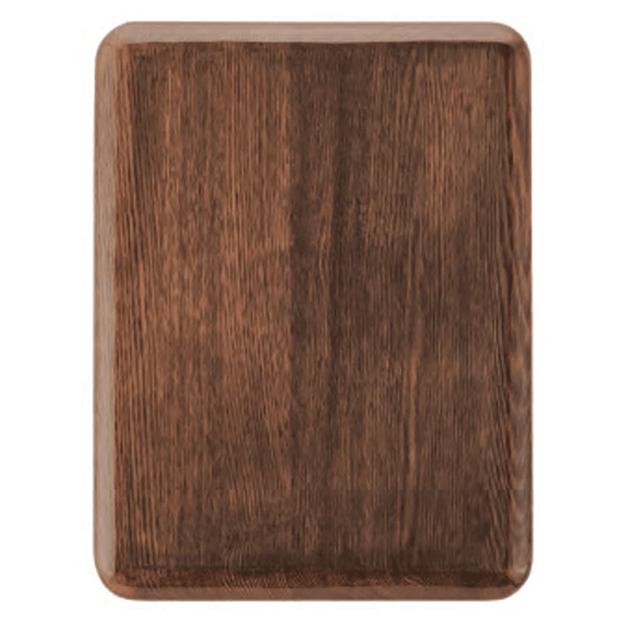 9" x 12" Airflyte Premium Walnut Piano Finish Plaque with Rounded Corners