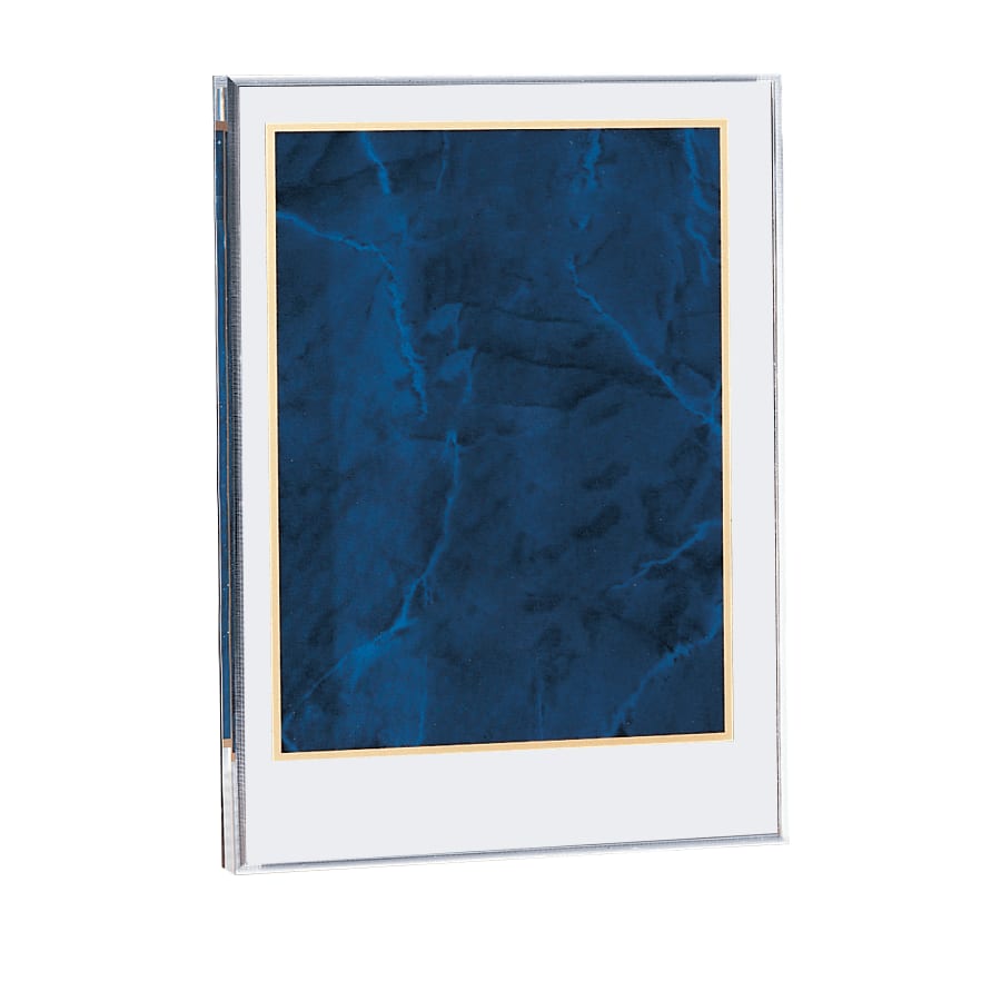 5" x 7 5/8" Sapphire Marble Acrylic Award Upright Only