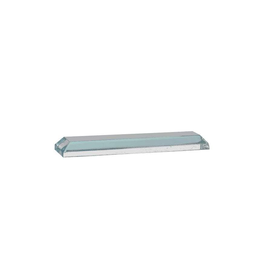 8 1/2" x 3" Tidal Series Jade Acrylic Award Base Only