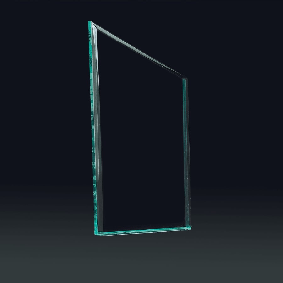 3 3/4" x 6" Zenith Series Jade Acrylic Award-Upright Only