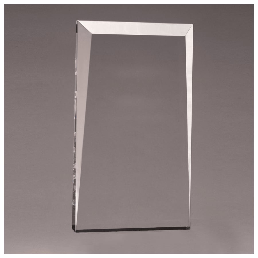 5" x 7 3/4" Apex Series Clear Acrylic Award-Upright Only