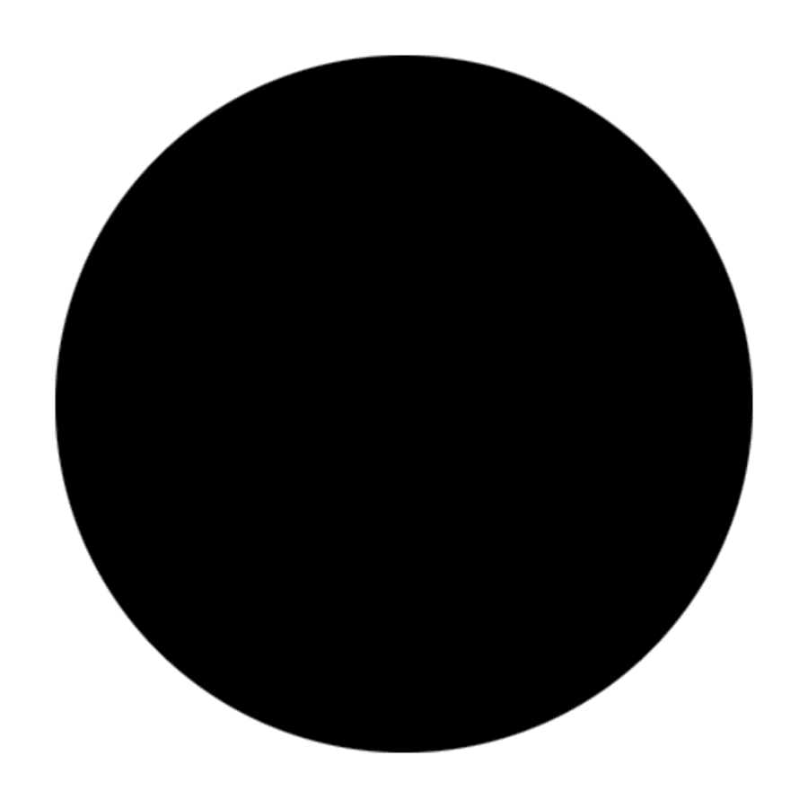 1" Black Brass Disc