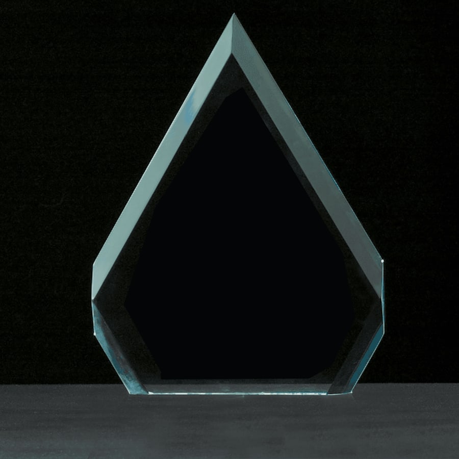 6" x 8" Arrow Series Jade Acrylic Award-Upright Only