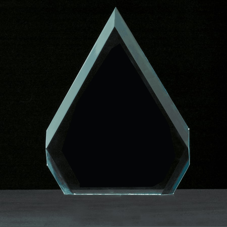 7" x 9" Arrow Series Jade Acrylic Award-Upright Only