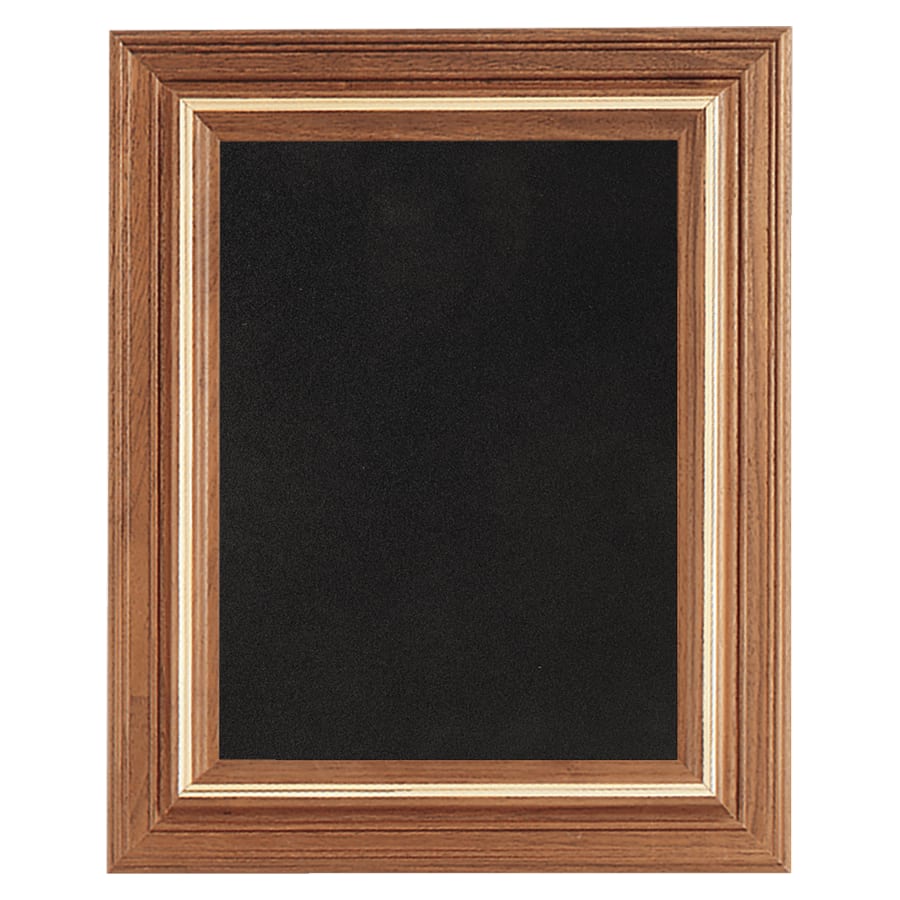 12" x 14" American Walnut Airflyte Frame with Gold Trim and Black Velour Backing (Assembled)