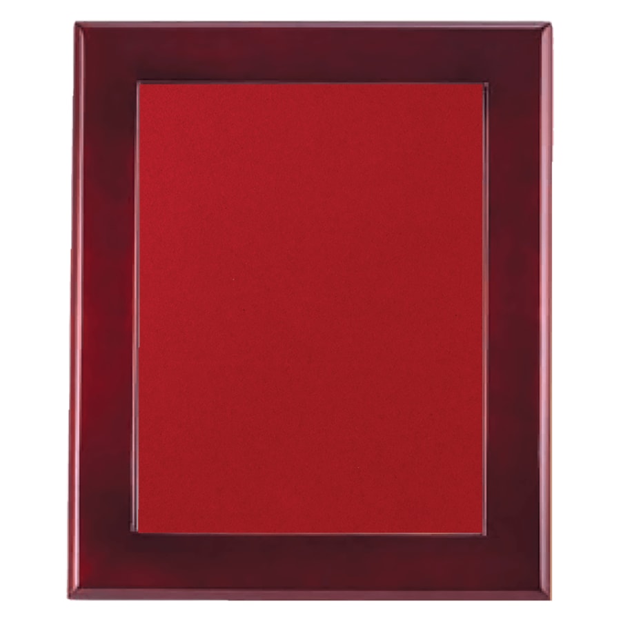 12" x 15" Rosewood Piano Finish Frame with Red Velour Backing (Assembled)