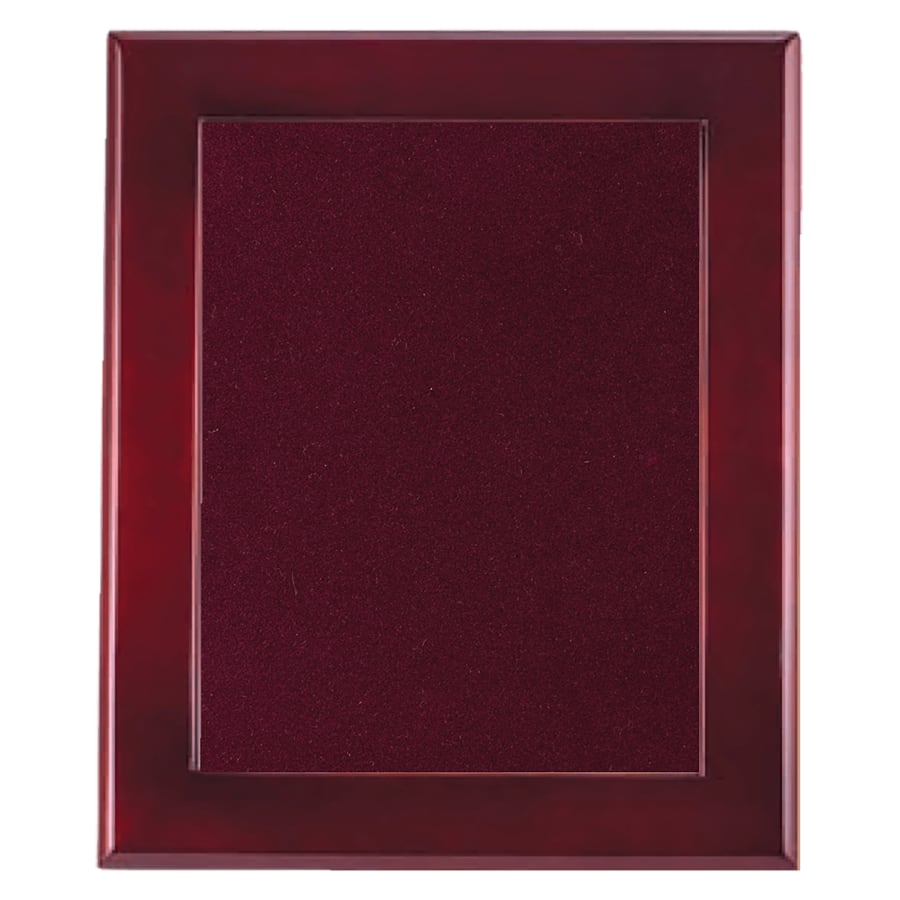 12" x 15" Rosewood Piano Finish Frame with Maroon Velour Backing (Assembled)