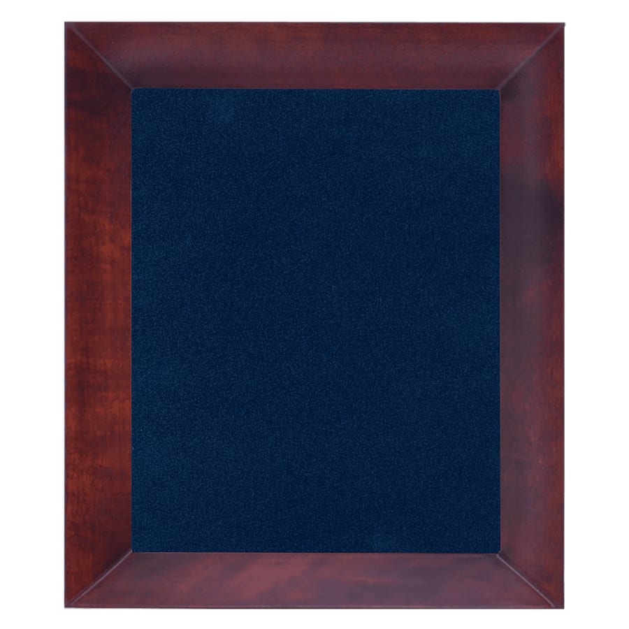 12" x 15" Matte Cherry Frame with Blue Velour Backing (Assembled)