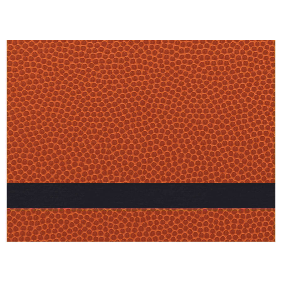 12" x 24" Basketball Premier Laserable Leatherette Sheet Stock with Kota Pro Adhesive
