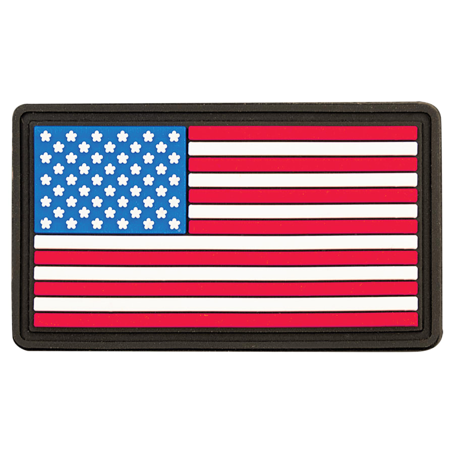 1 1/4" x 2" Red White and Blue American Flag PVC Patch with Kota Pro Adhesive