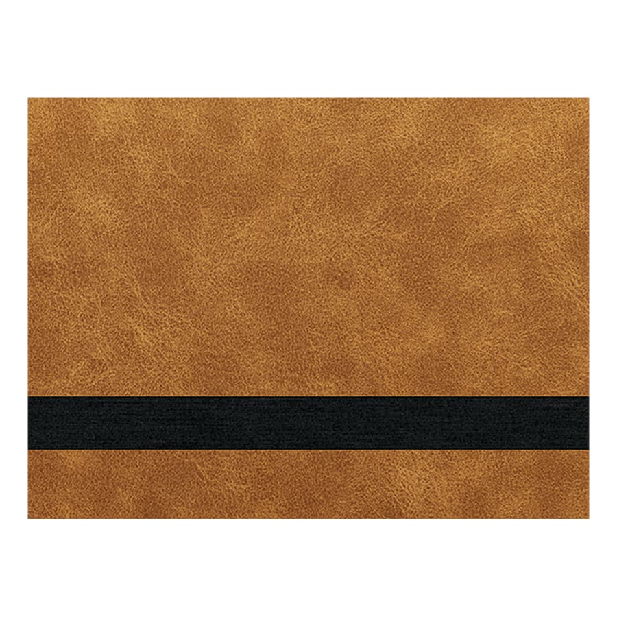 12" x 24" Light Brown Premier Laserable Leatherette Sheet Stock - Creekside Collection with No Adhesive