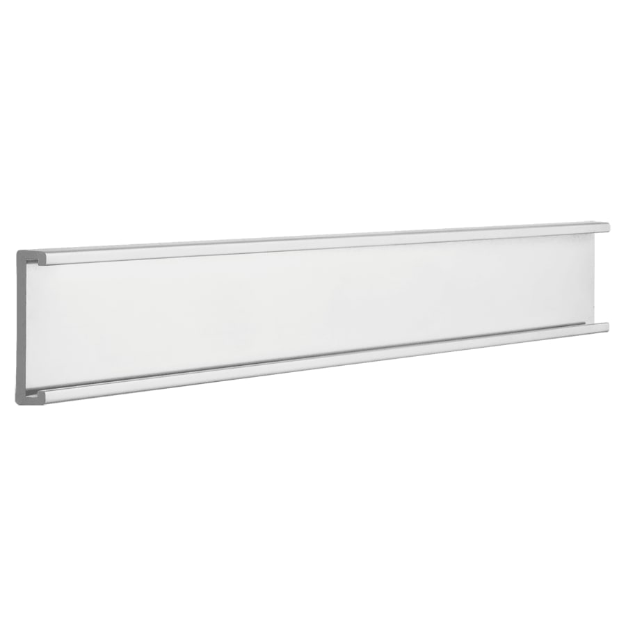 1" x 6", Polished Silver, Kota Pro Aluminum Wall Bracket without Mounting Holes, Fits 1/16" Thick Plastic Insert
