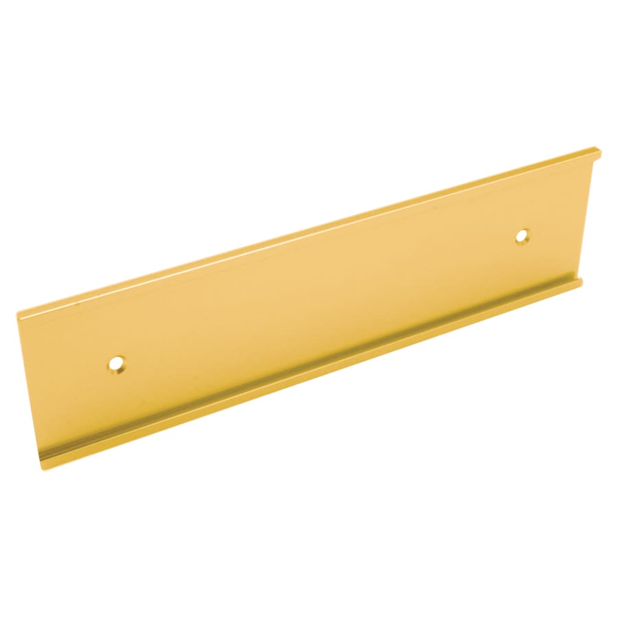 4" x 10", Yellow Gold, Kota Pro Aluminum Wall Bracket with Mounting Holes, Fits 1/16" Thick Plastic Insert
