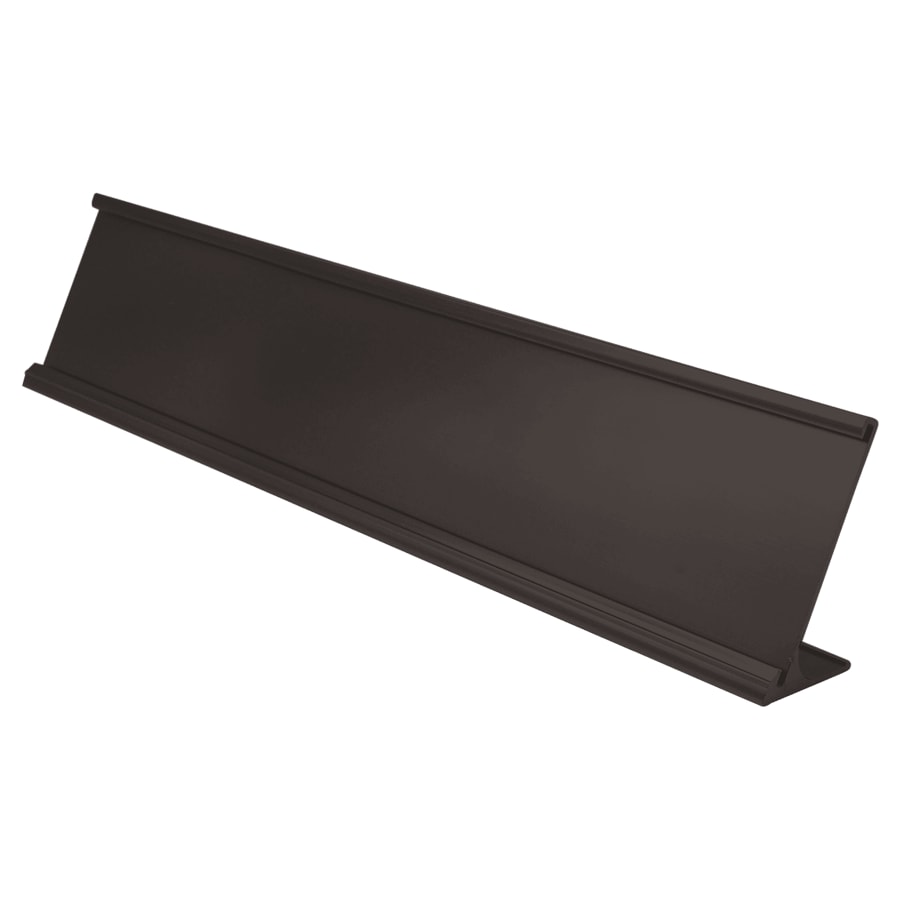 2" x 10", Black, Kota Pro Aluminum Desk Holder, Fits 1/16" Thick Plastic Insert, Style DSK3210BK