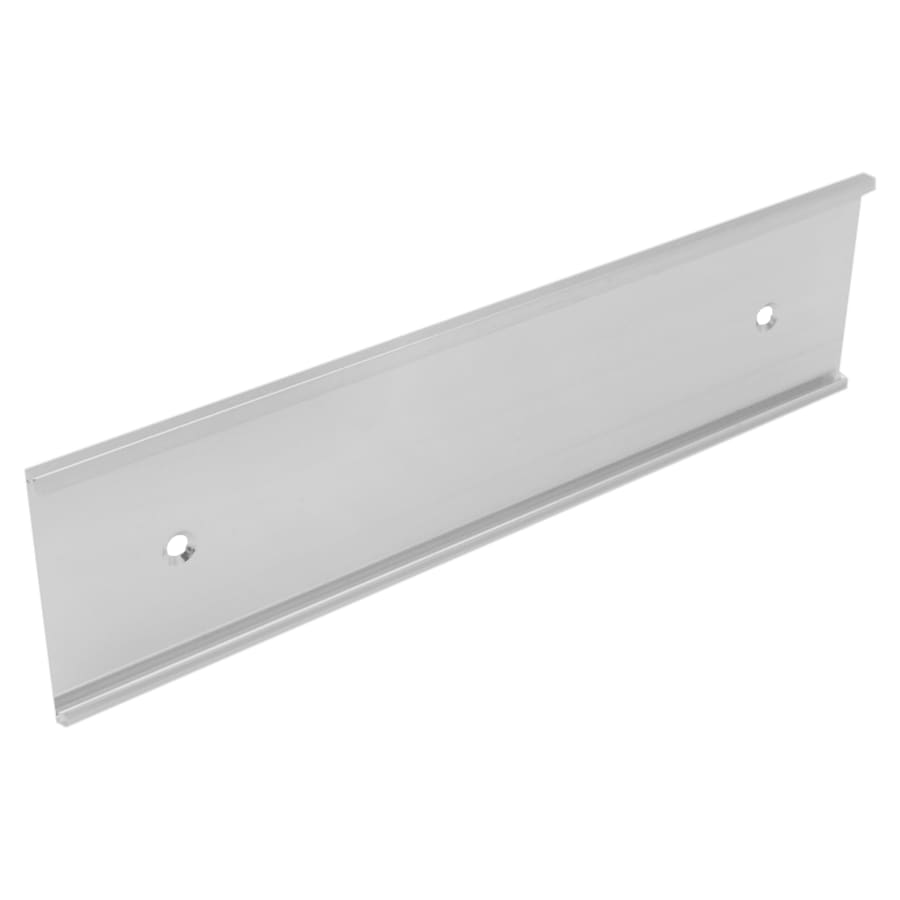 3" x 6", Polished Silver, Kota Pro Aluminum Wall Bracket with Mounting Holes, Fits 1/16" Thick Plastic Insert