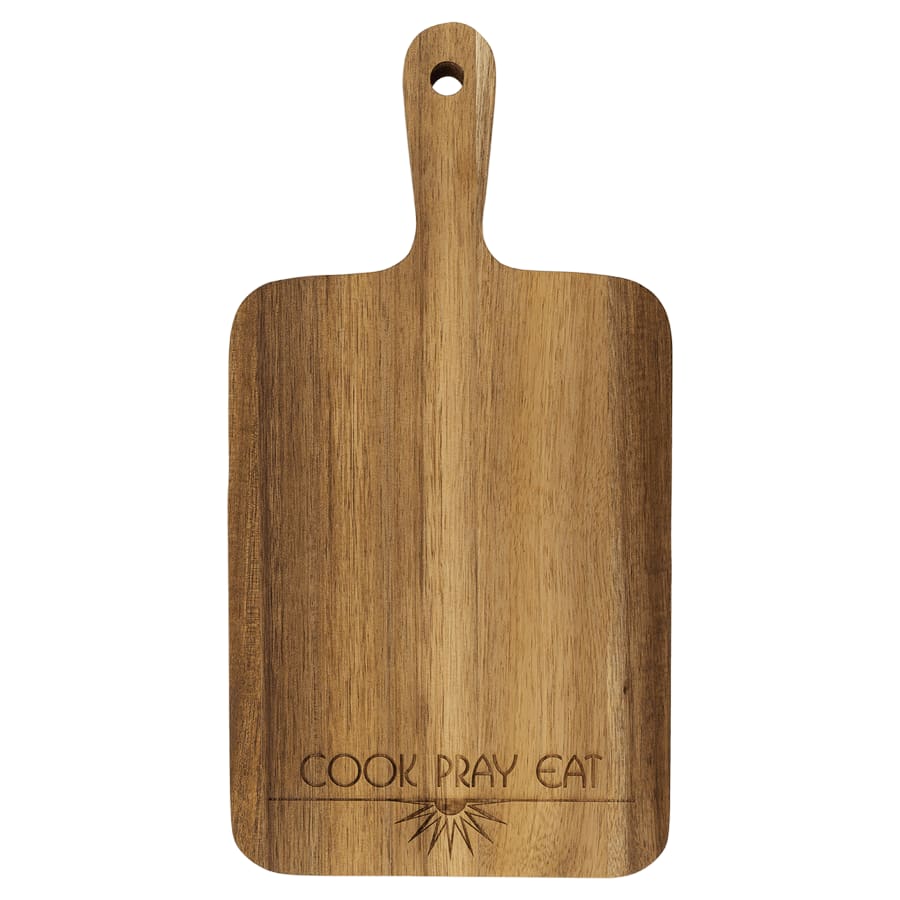 13 1/2" x 7" Acacia Paddle Shaped Cutting Board