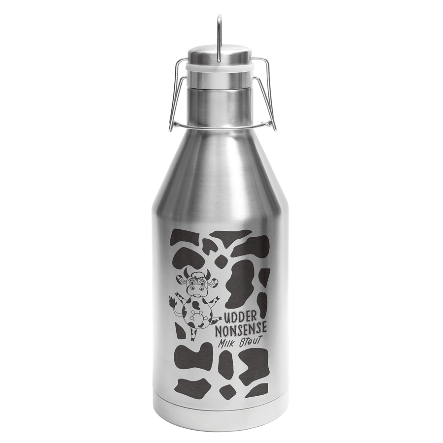 Polar Camel LGR641 Polar Camel 64 oz. Stainless Steel Vacuum Insulated Growler with Swing-Top Lid