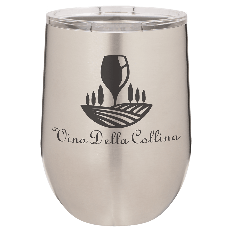 Polar Camel LTM851–LTM881 Polar Camel 12 oz. Stainless Steel Stemless Wine Tumbler with Standard Lid