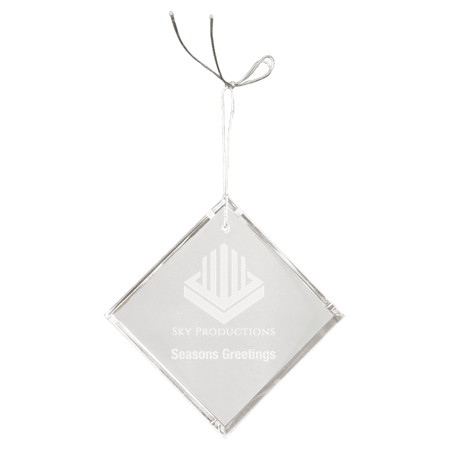 JDS CRY3627 3" Crystal Diamond Ornament