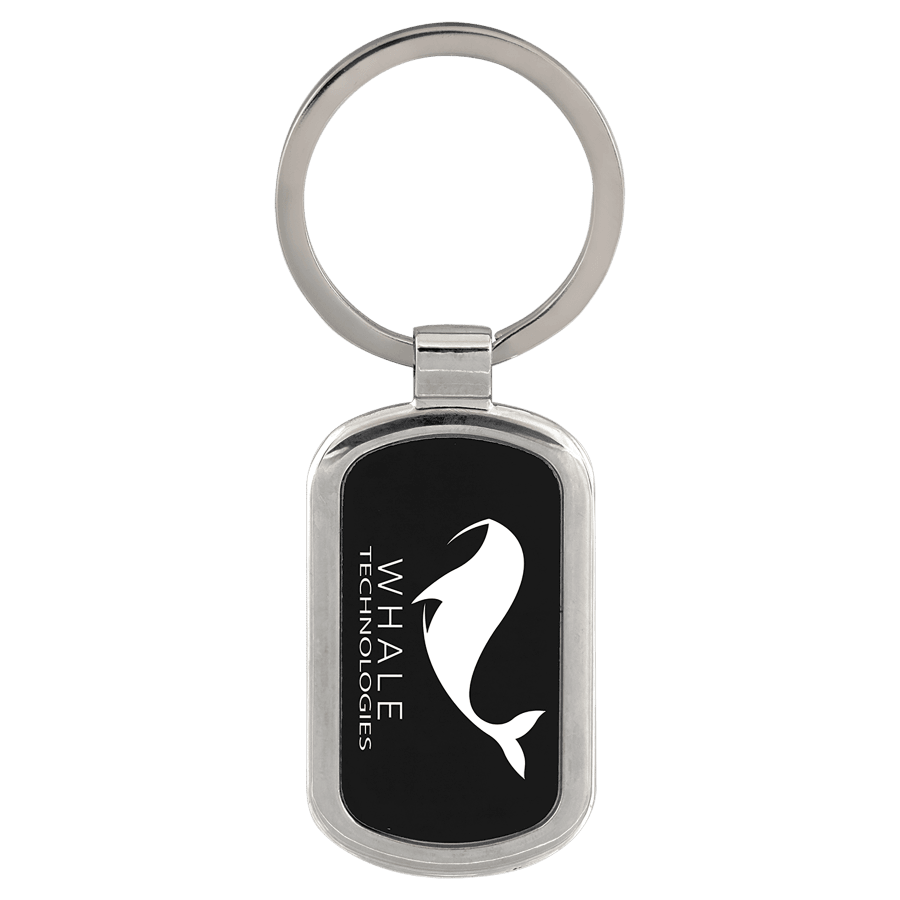 JDS GFT090–GFT092 1 1/8" x 1 7/8" Laserable Rectangle Keychain