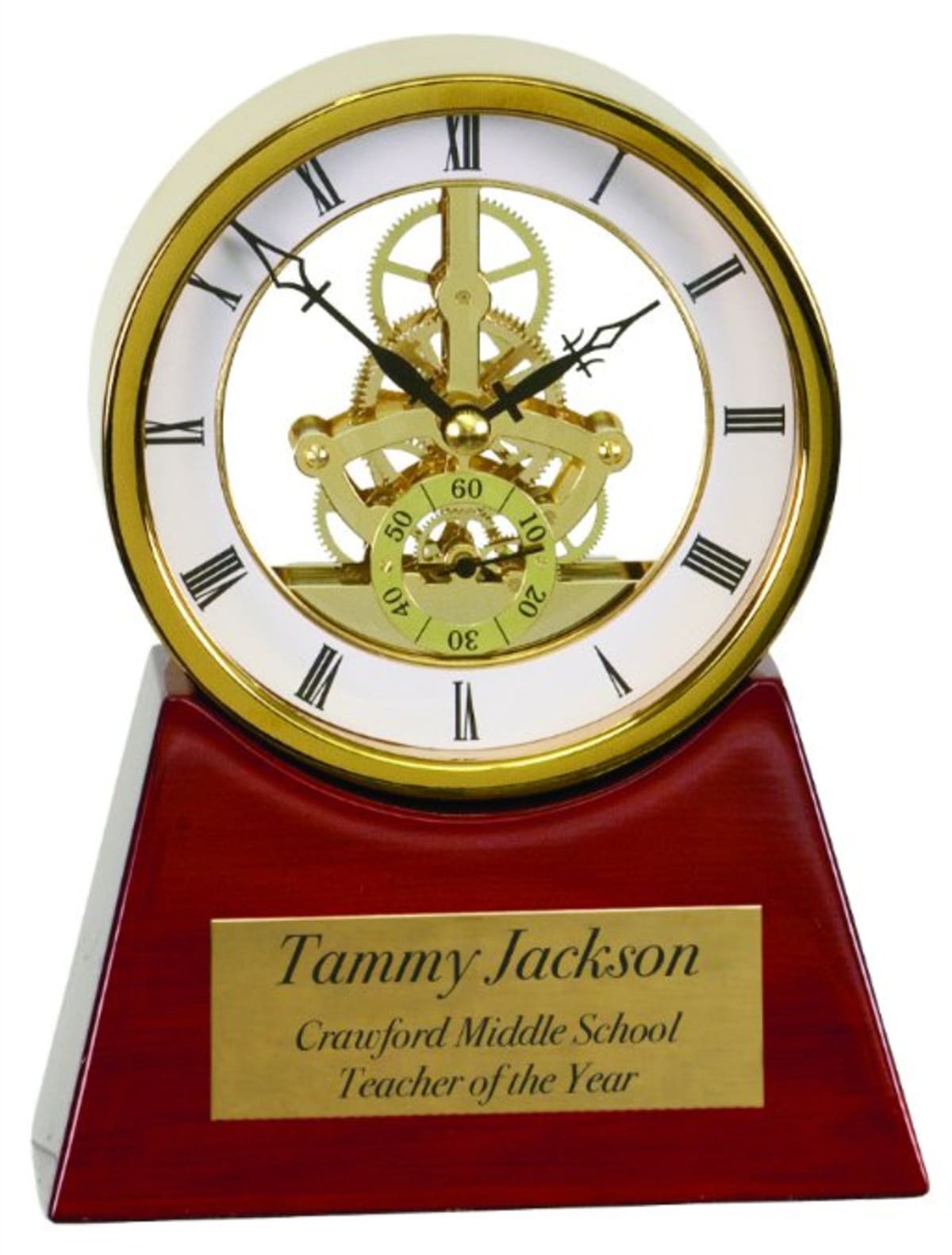 Custom Executive & Rosewood Piano Finish Clock (7 1/4