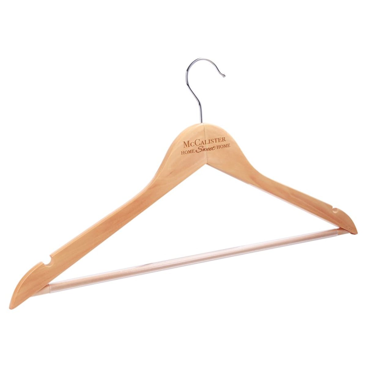 Custom Solid Maple Clothes Hanger (17 1/2
