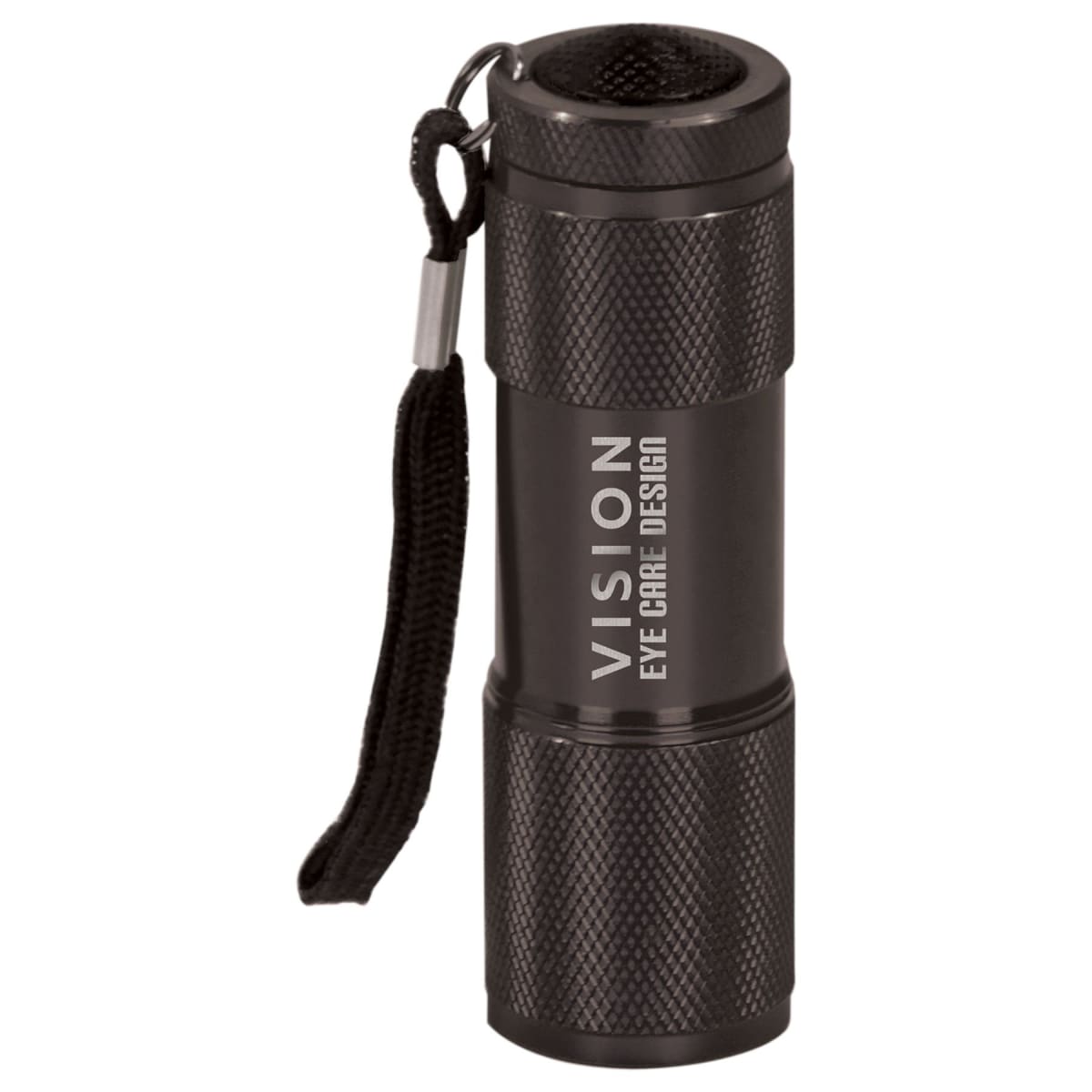 Custom 9-LED Laserable Flashlight with Strap (3 3/8