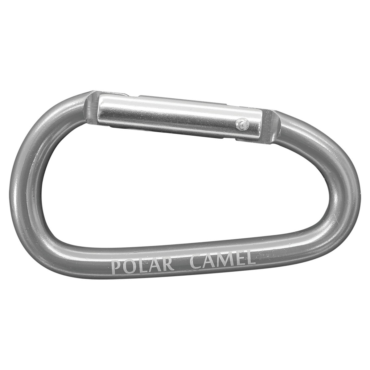 Polar Camel Water Bottle Carabiner — Custom UV Print & Laser Engraved — product photo