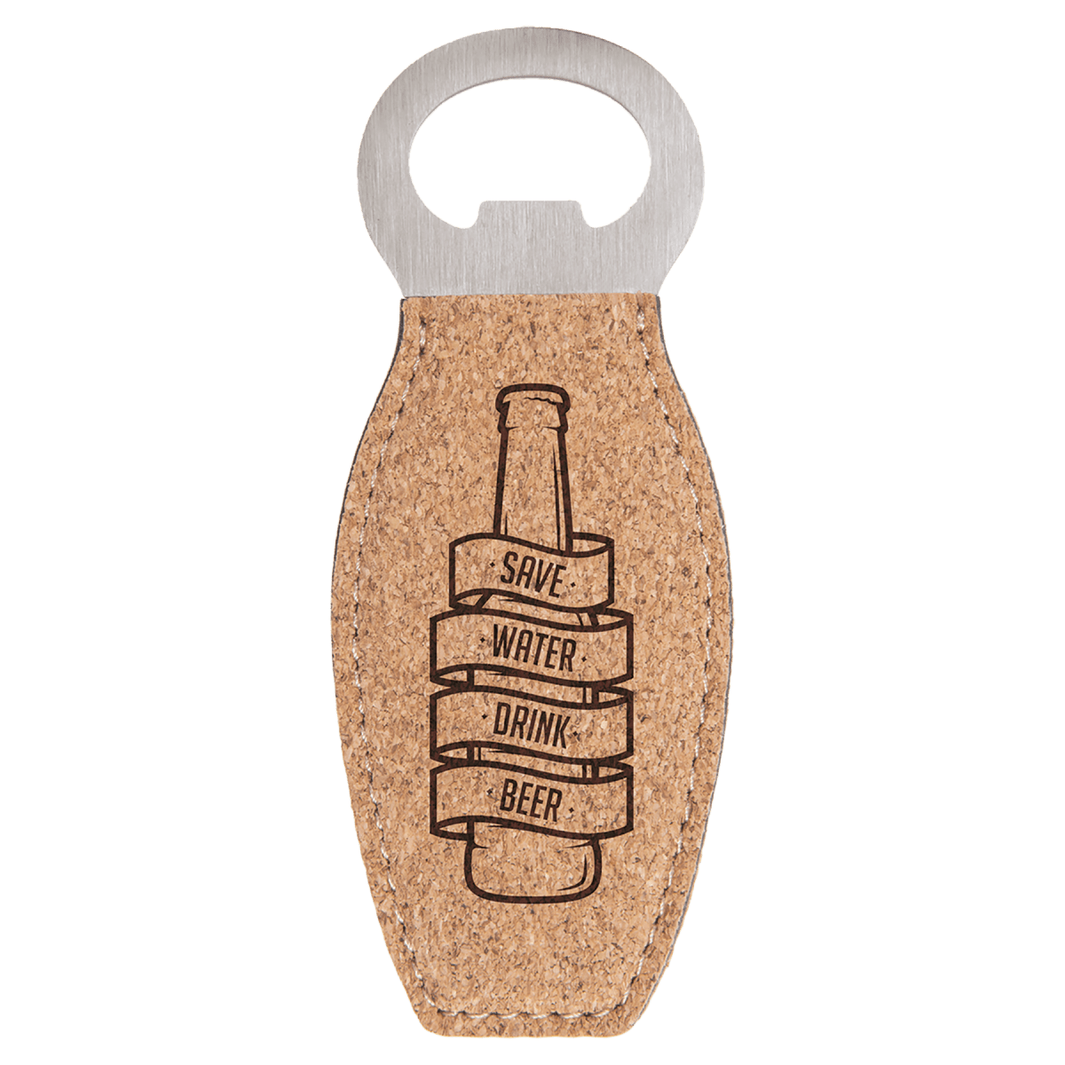 Cork Bottle Opener with Magnet — Custom Branded | Personalized — product photo