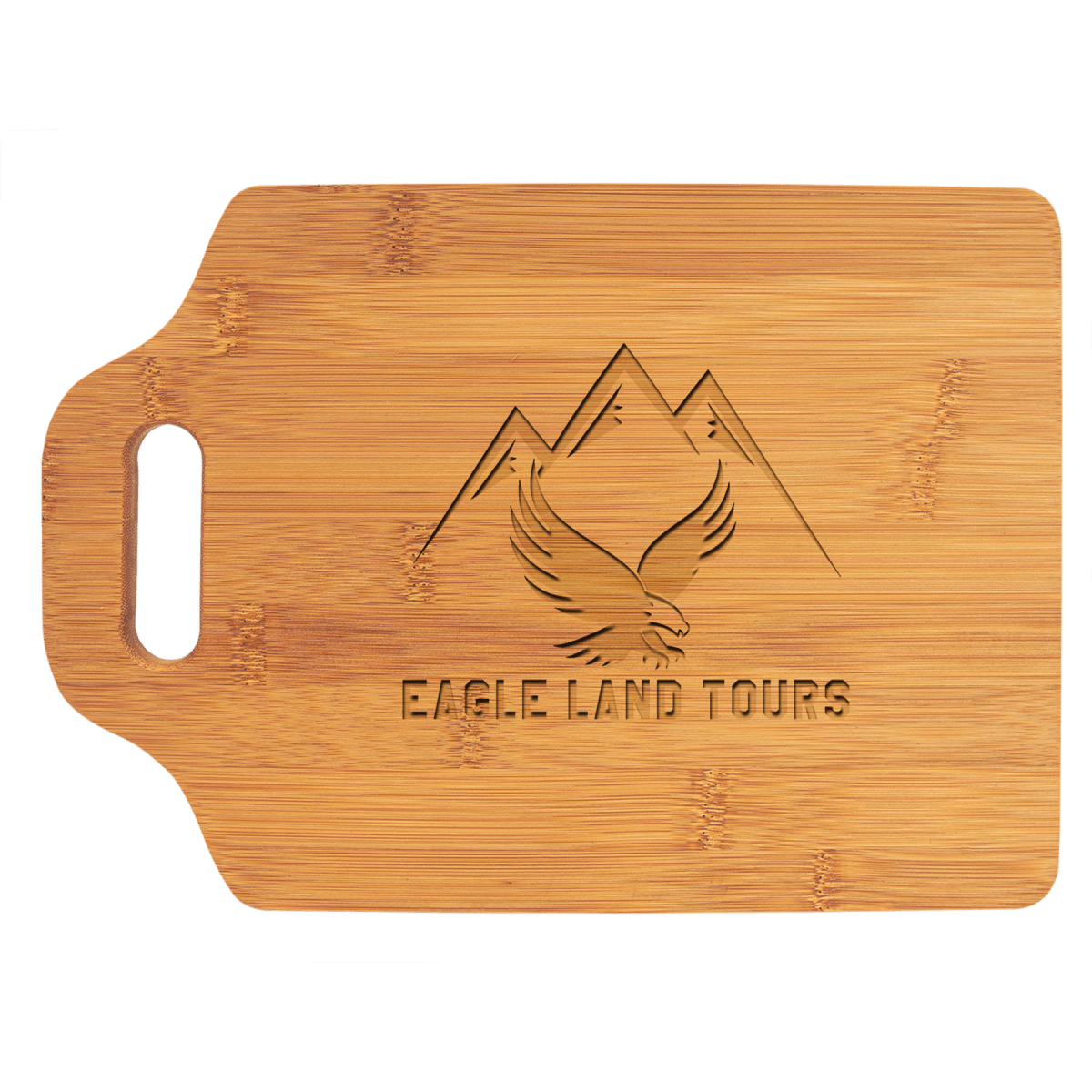 Custom Bamboo Cutting Board with Handle (11
