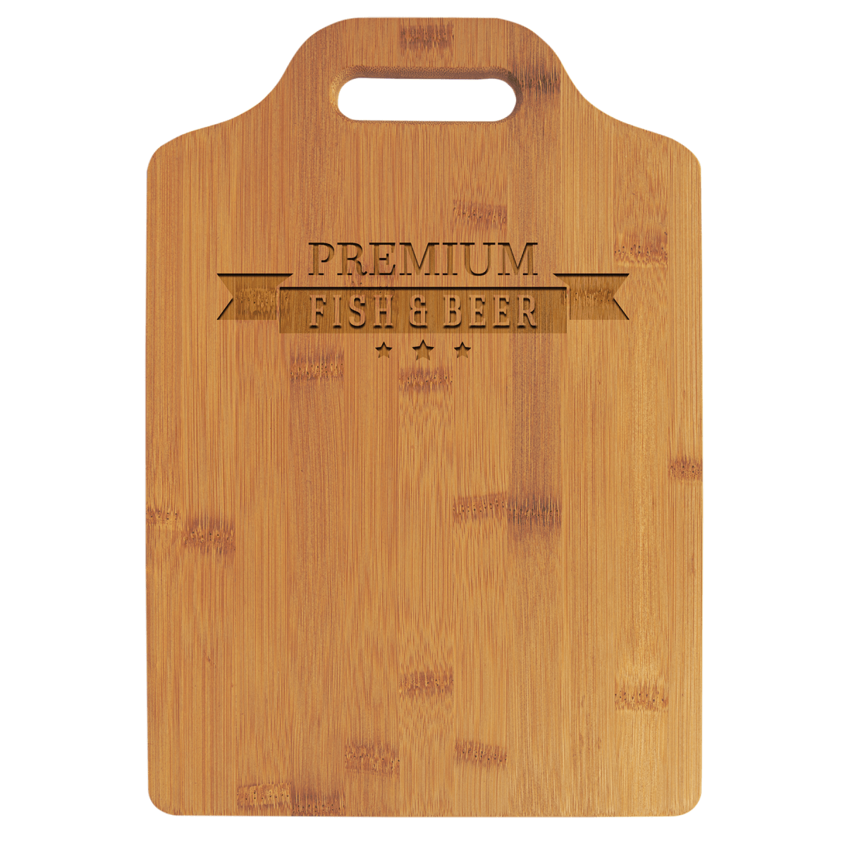 Custom Bamboo Cutting Board with Handle (13
