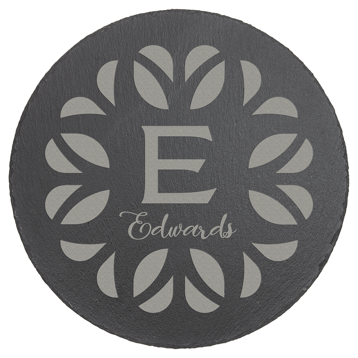Custom Round Slate Decor with Foam Pads (11 3/4
