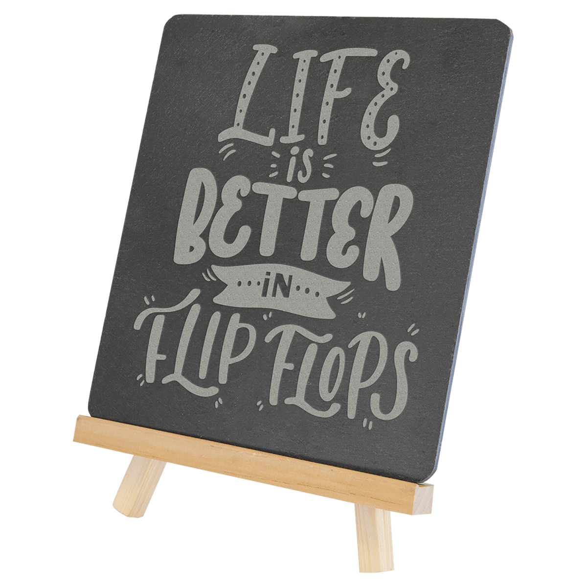 Custom Wood/Slate Easel (6 3/4