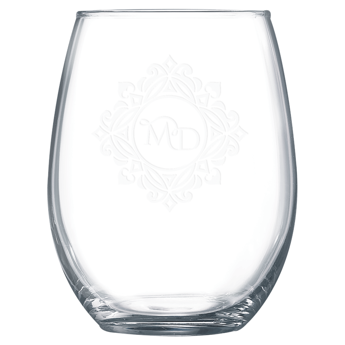 Polar Camel 15 oz. Stemless Wine Glass — Custom Laser Engraved | Personalized — product photo