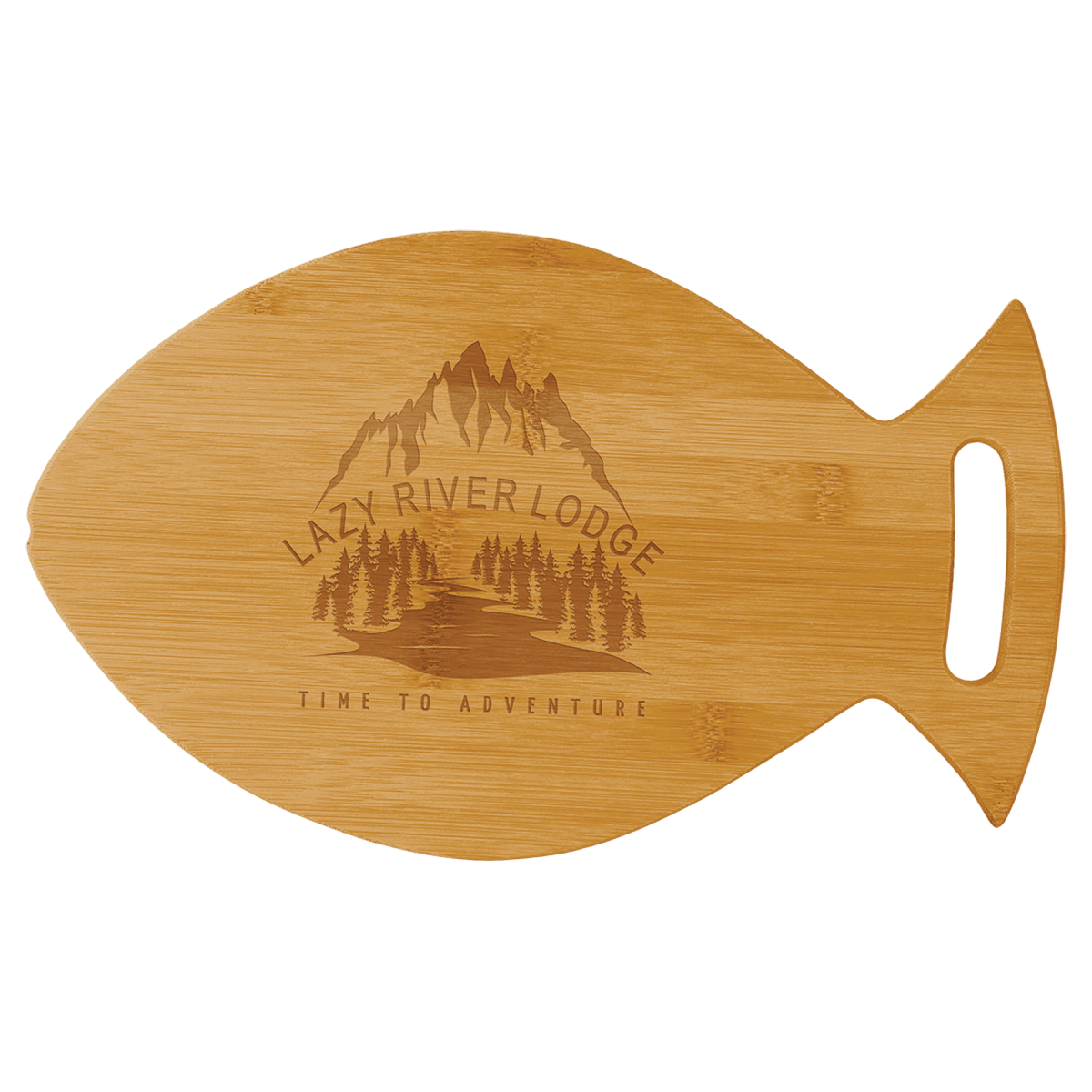 Custom Bamboo Fish Shaped Cutting Board (14