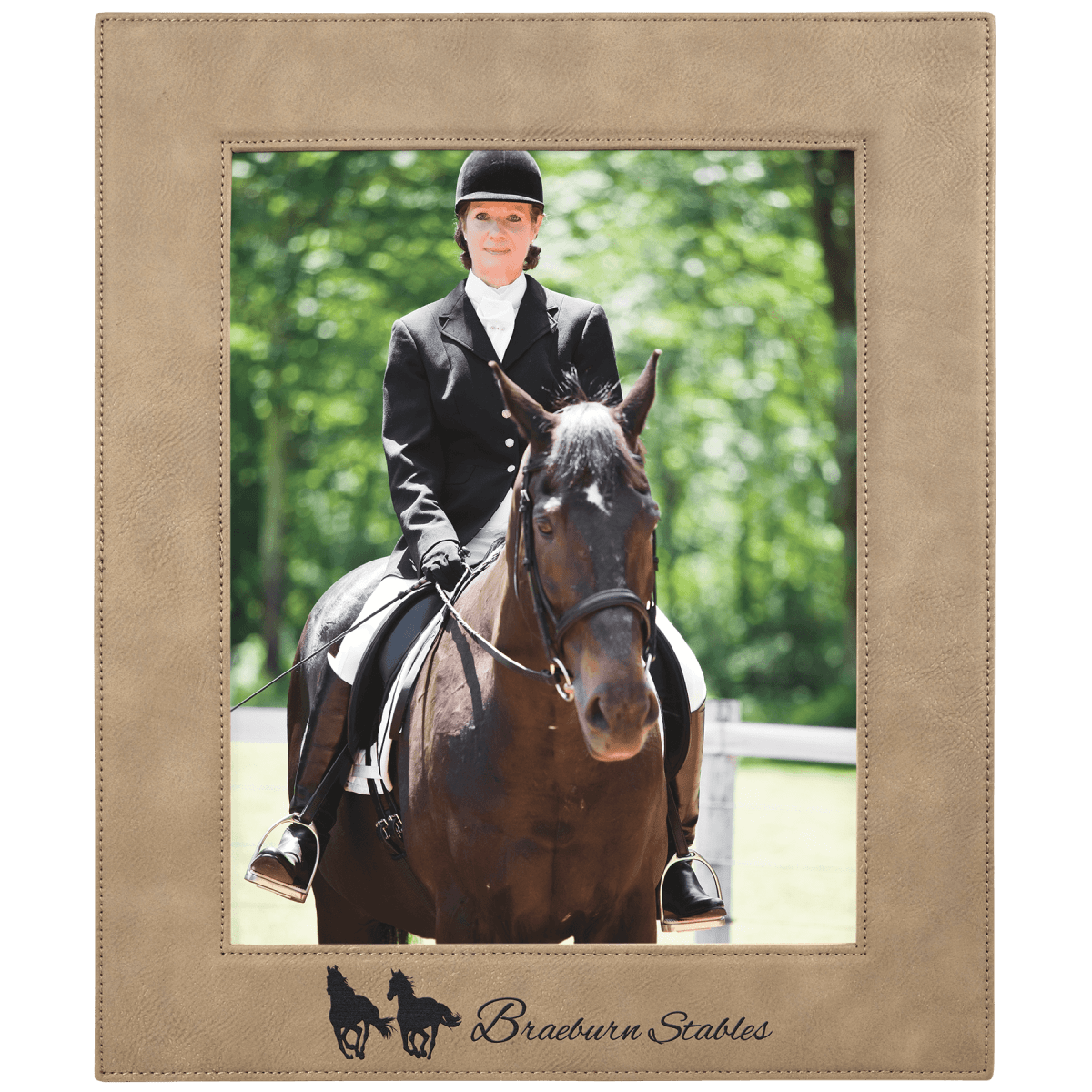 Custom Laserable Leatherette Photo Frame (8