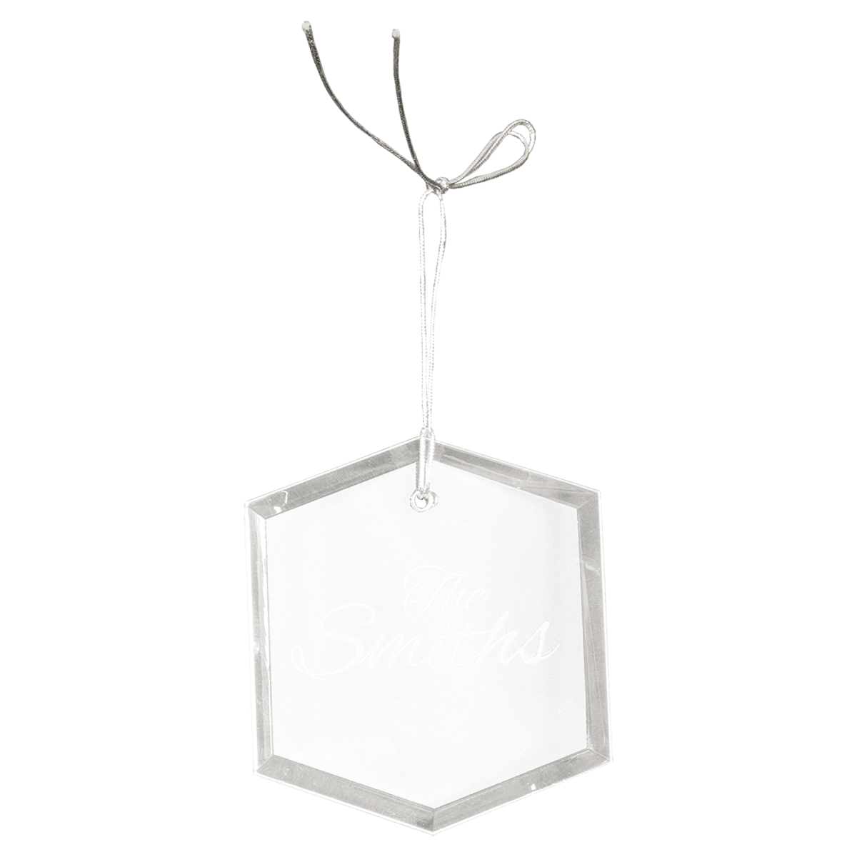 Custom Crystal Hexagon Ornament (3