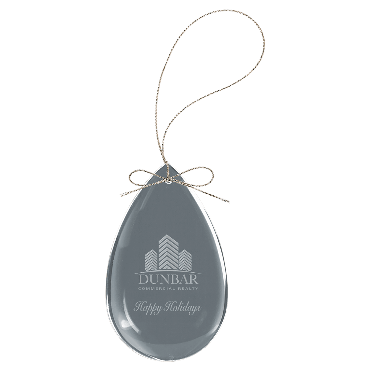 Custom Crystal Teardrop Ornament (3