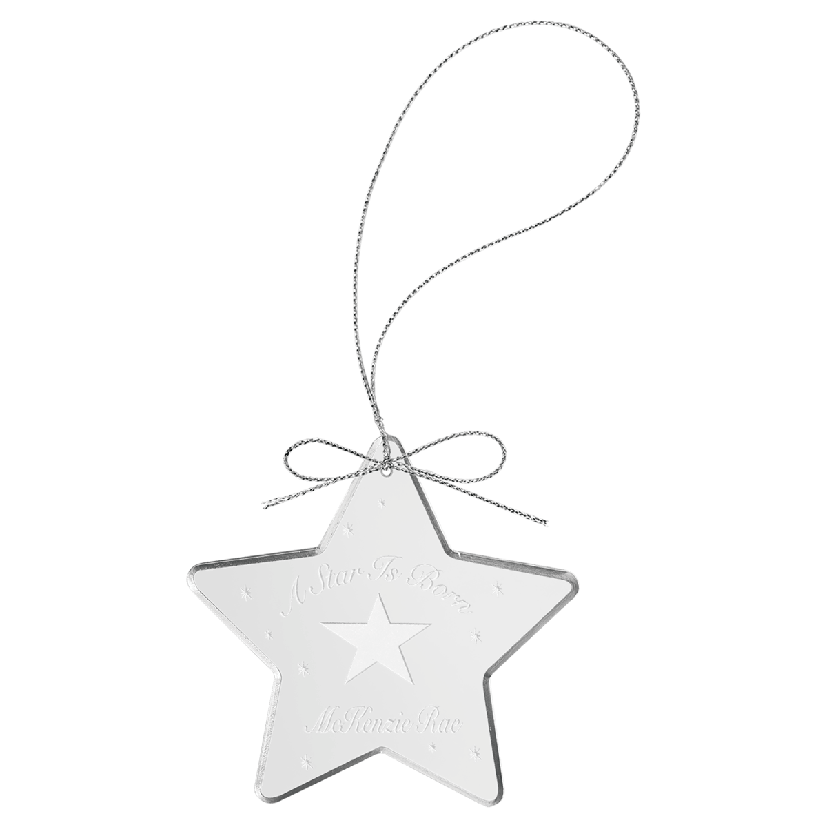 Custom Crystal Star Ornament (3