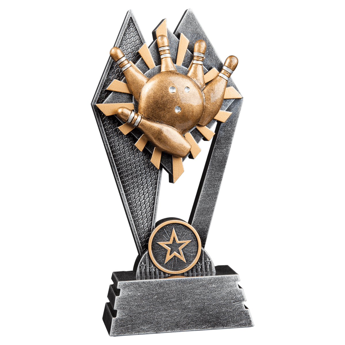 Custom Bowling Sun Ray Award (7