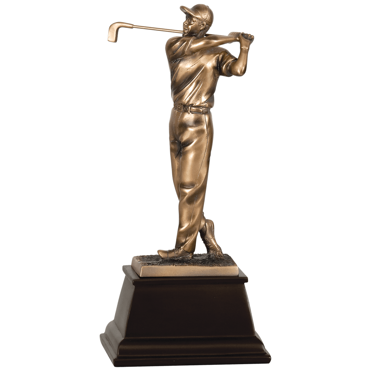 Custom Bronze Male Golf Resin Award (9 3/4