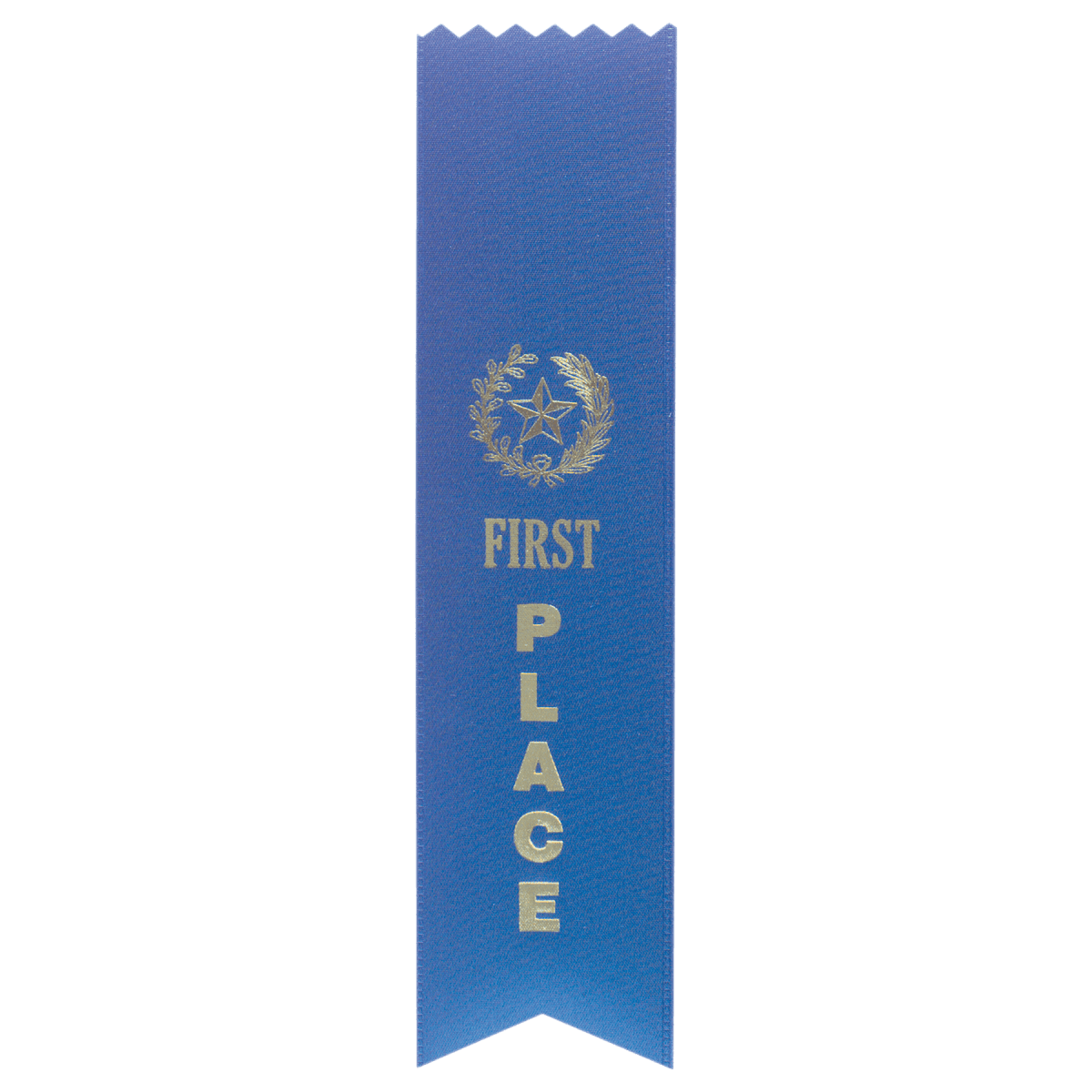Blue 1st Place Pinked Top Ribbon — Award Ribbon | Events & Ceremonies — product photo