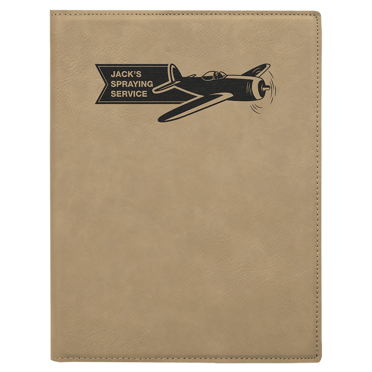 Custom Laserable Leatherette Small Portfolio with Notepad (7