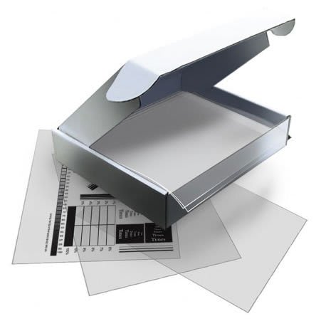 8 1/2" x 11" AccuBlack InkJet Film 100 Sheet Pack