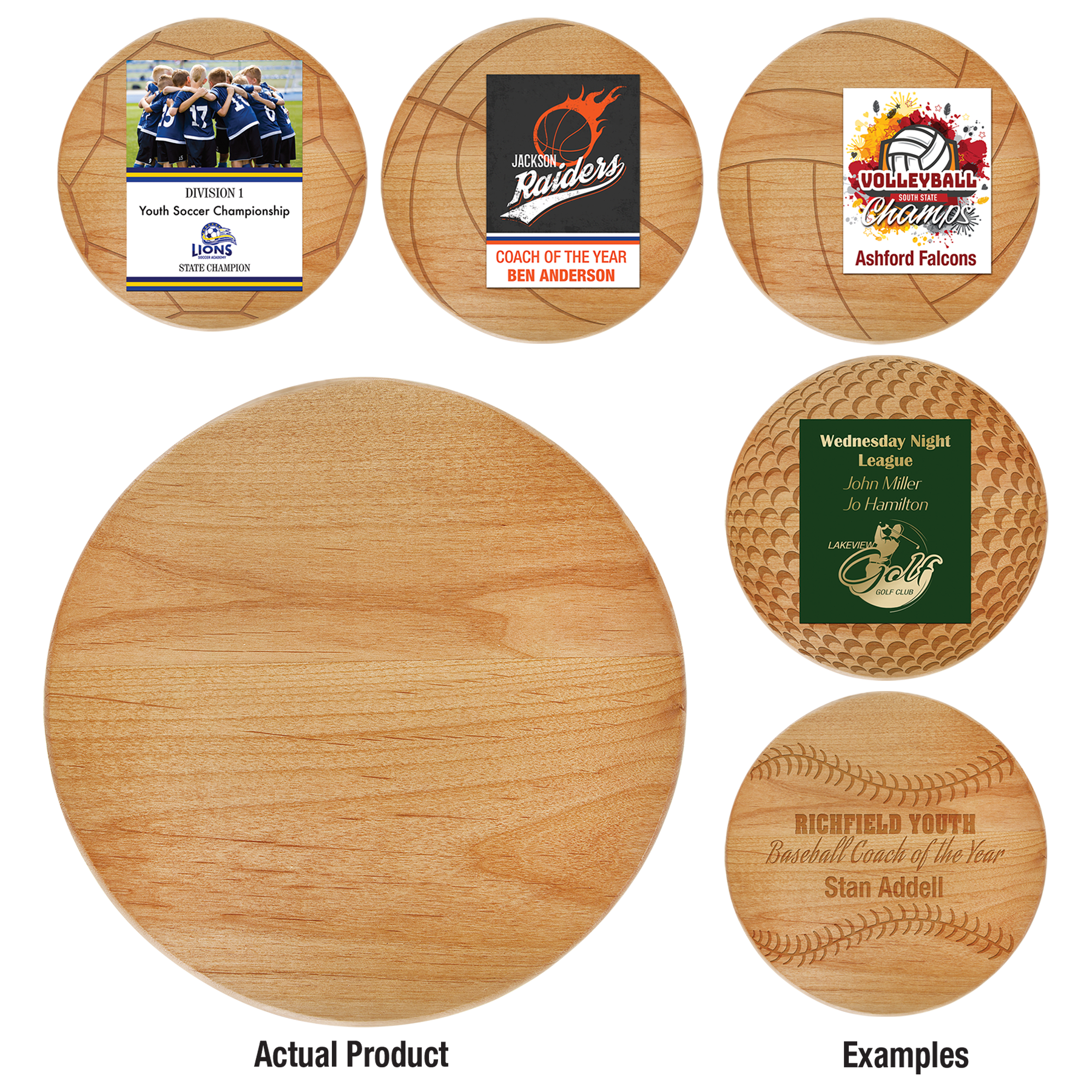 9 1/2" Diameter Alder Round Plaque