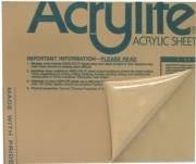 24" x 24" x 1/8" Clear Acrylic Sheet/Double Sided Plastic Protective Coating