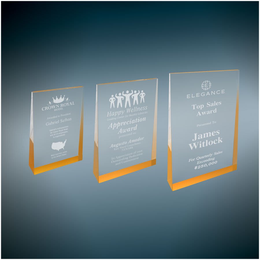 Gold Acrylic Wedge Sample Set